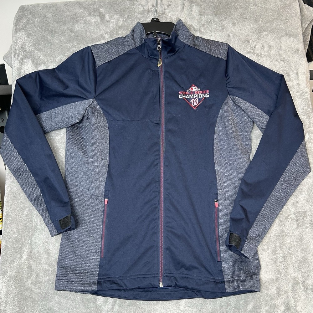 Washington Nationals Antigua Women's MLB 2019 World Series Navy Jacket Sz Medium